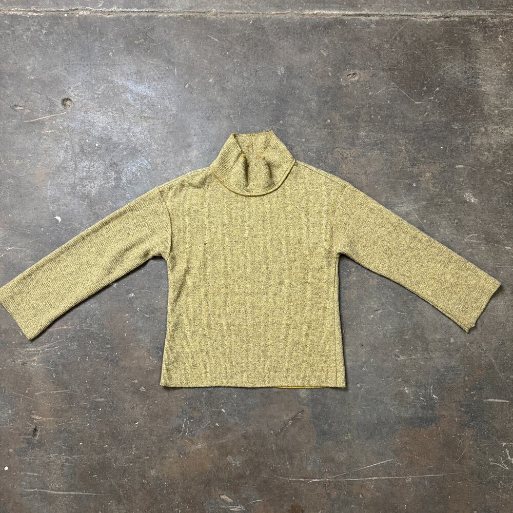Knit Yellow Sweater Turtleneck Women's XS For The Republic Pullover Holiday